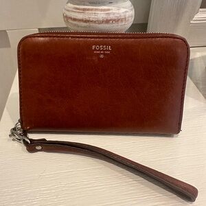 Fossil 4x6 women’s wallet brown camel